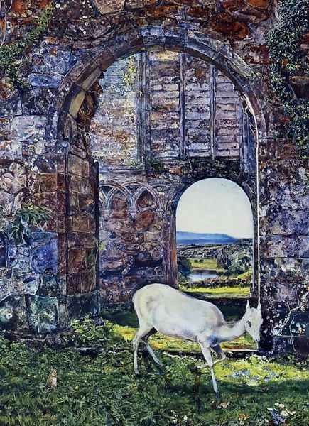 At Bolton (The White Doe of Rylstone) by John William Inchbold