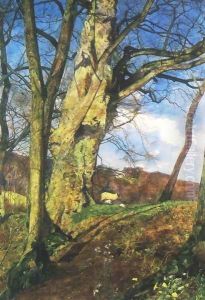 A Study In March (In Early Spring) by John William Inchbold