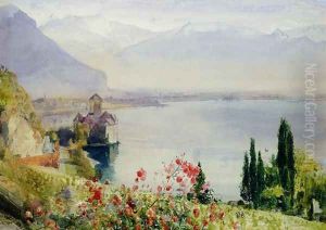The Castle at Chillon by John William Inchbold