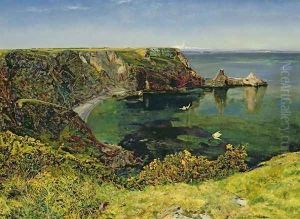 Ansteys Cove Devon by John William Inchbold