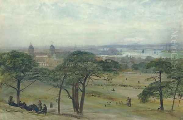 A view of Greenwich with the Naval Hospital, London - view 1