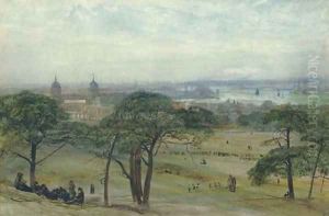 A view of Greenwich with the Naval Hospital, London