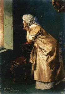 Anticipation by Domenico Induno