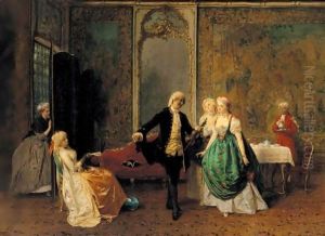 The Dancing Lesson by Domenico Induno