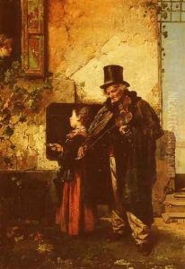 The Old Musician by Domenico Induno
