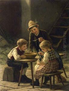 Baby Doll's Dinner by Gustav Karoly Igler