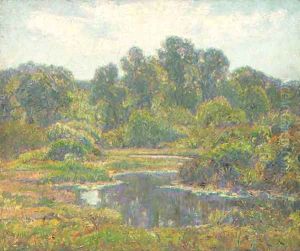 Up Seldon's Cove to the Pool, Connecticut by Wilson Henry Irvine