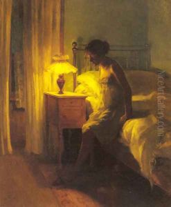 In The Bedroom by Peter Vilhelm Ilsted