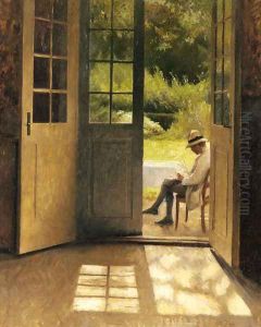 The Open Door by Peter Vilhelm Ilsted