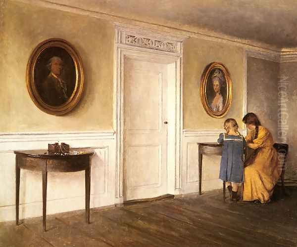 Two of the Artist's Daughters At Liselund - view 1