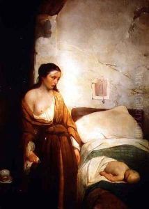 Poor Mother by Girolamo Induno