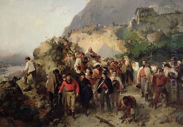 The Injured Garibaldi 1807-82 in the Aspromonte Mountains - view 1