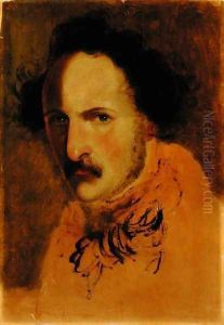 Portrait of Gaetano Donizetti 1797-1848 by Girolamo Induno