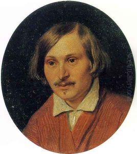 Portrait of Nikolai Gogol 1841 by Alexander Ivanov