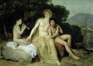 Apollo with Hyacinthus and Cyparissus Singing and Playing by Alexander Ivanov