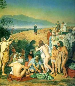 The Appearance of Christ before the People (detail) 1837-57 by Alexander Ivanov