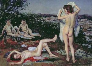 Four Naked Boys by Alexander Ivanov