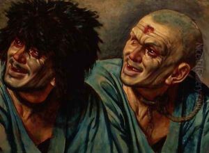 Two Versions of the Head of a Slave with a Rope around his Neck