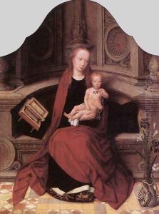 Virgin and Child Enthroned 1510s by Adriaen Isenbrandt (Ysenbrandt)