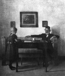 At Grandfathers House by Peder Vilhelm Ilsted