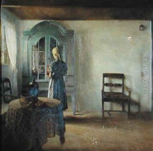 Interior by Peder Vilhelm Ilsted