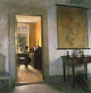 Boy Studying by Peder Vilhelm Ilsted