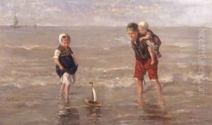 The Toy Boat 2 by Jozef Israels