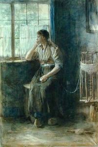 Woman at the Window by Jozef Israels