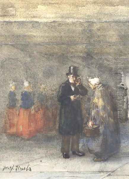 A patron at the orphanage - view 1