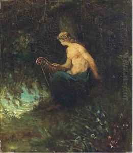 Terpsychore, muse of music and dance by Jozef Israels