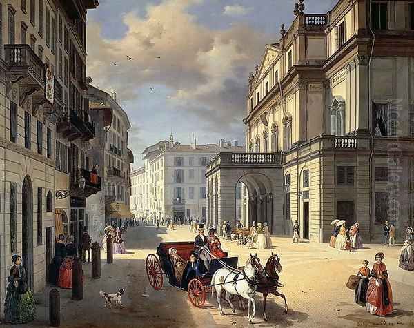 Front of La Scala Theatre - view 1