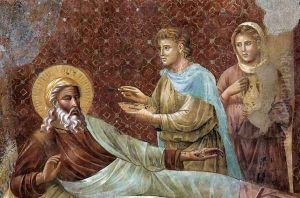 Scenes from the Old Testament- Isaac Rejecting Esau (detail) 1290s