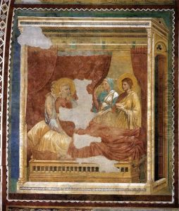 Scenes from the Old Testament- Isaac Blessing Jacob 1290s by Master of the Isaac Stories