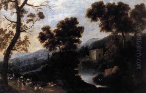 Landscape with Figures c. 1660 by Ignacio de Iriarte