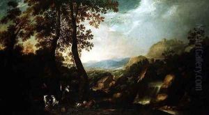 Landscape with Torrent by Ignacio de Iriarte