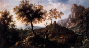 Landscape with Shepherds by Ignacio de Iriarte