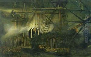 The Shipment of Napoleons Ashes Aboard the Belle Poule at Saint Helena