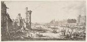 Vue De Louvre by Jacques Callot