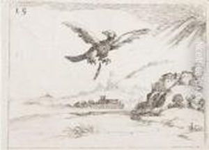Aigle Jetant Une Plume