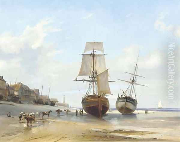 Bateaux echoues (Honfleur, Low Tide) - view 1