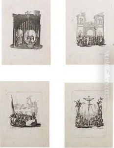 Cristo Flagellato by Jacques Callot