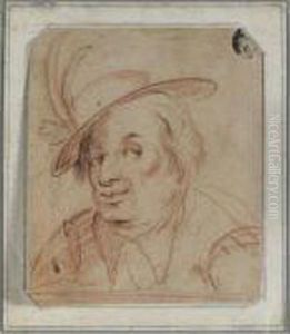 [red Chalk And Pen And Black Ink, The Corners Cut] by Jacques Callot