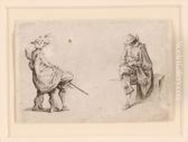 Two Seated Figures - view 1
