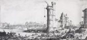 Vue Du Pont-neuf by Jacques Callot
