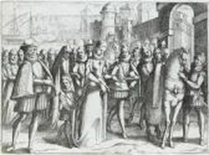 Pompe Funebre De La Reine D'espagne by Jacques Callot