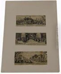 Drei Kupferstiche Aus Der Serie "die Grossen Schrecken Des Krieges" by Jacques Callot