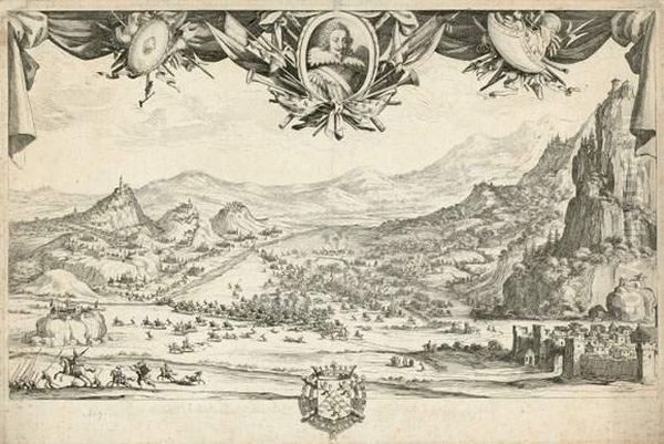 Combat D'avigliano, Ou Combat De
 Veillane (planche Dite Encore Le Marechal D'effiat). 1630. - view 1