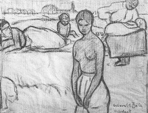 Female Figures c. 1907 by Bela Ivanyi Grunwald