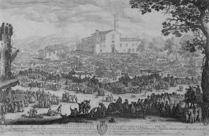 The Fair At L'impruneta by Jacques Callot