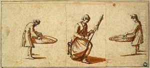 Peasants At Work: Two by Jacques Callot